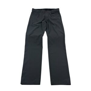 QOR Gray Polyester Spandex Active Stretch Reflective 5 Pocket Pants Men's 34x34